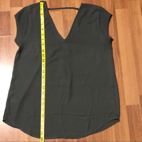 Halogen Moss Green Short-Sleeved Shirt XS - Picture 3 of 6